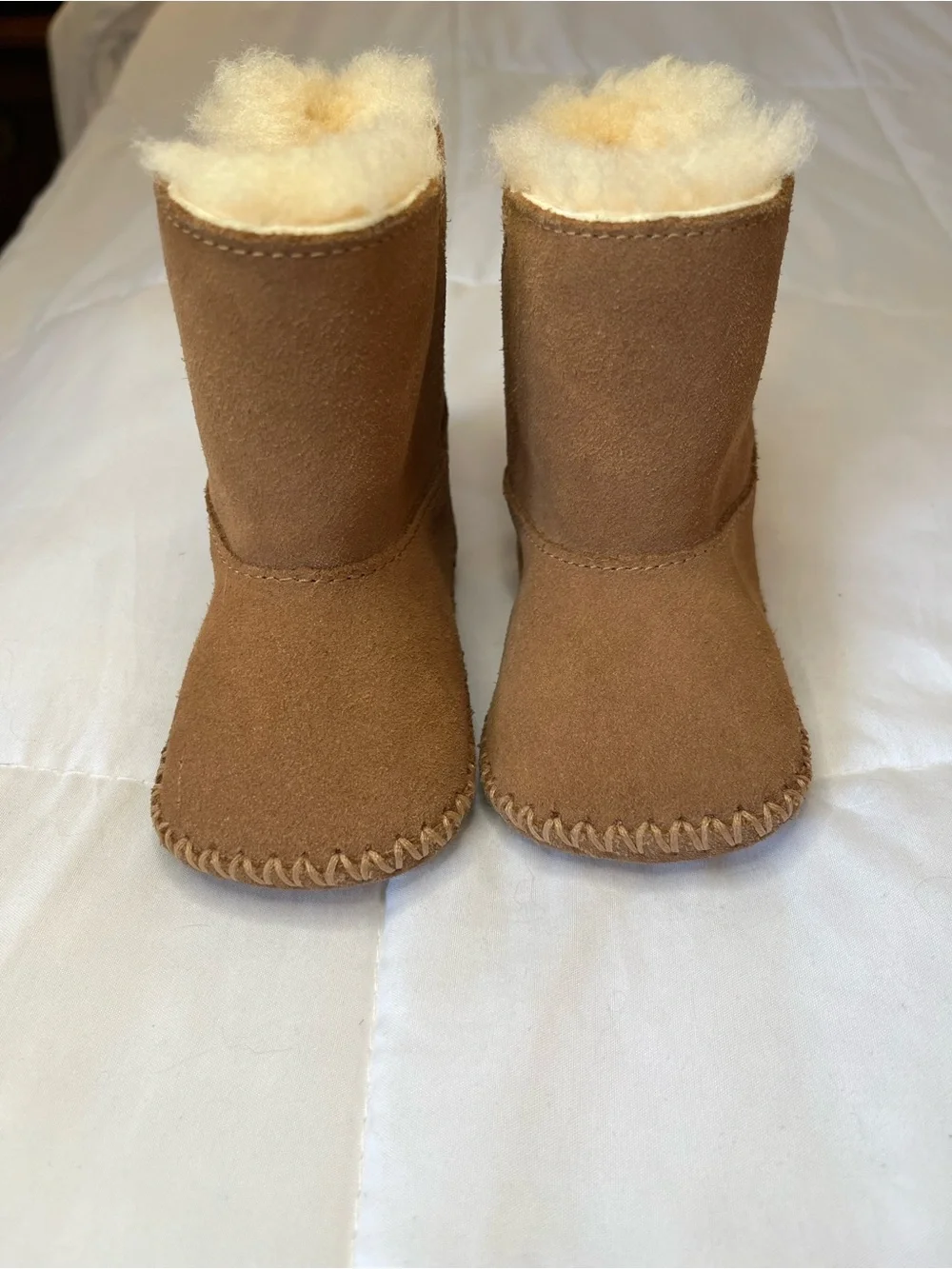 UGG Toddler Chestnut Brown Shearling-Lined Boots
